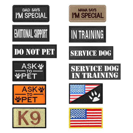 12 Tactical Patches For Heavyhounds Dog Harness