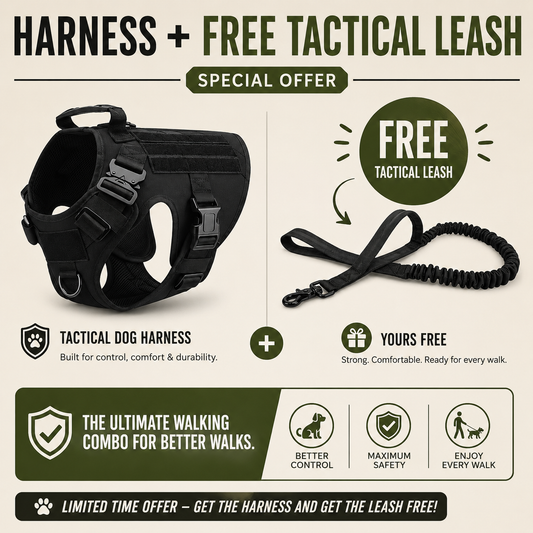 No-Pull Tactical Heavyhounds Dog Harness