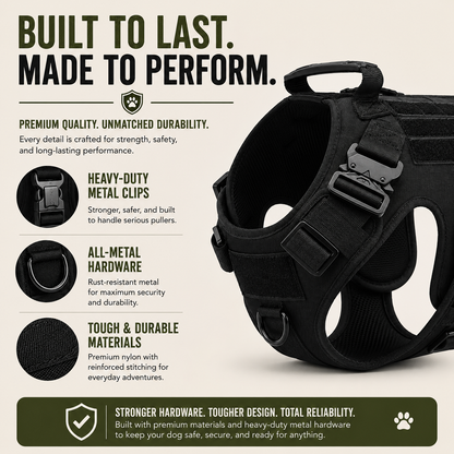 No-Pull Tactical Heavyhounds Dog Harness