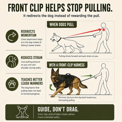 No-Pull Tactical Heavyhounds Dog Harness